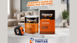Tinta CiaTurbo Ciacollor acrílica standard fosca de alto rendimento na loja Ao Mundo das Tintas.
